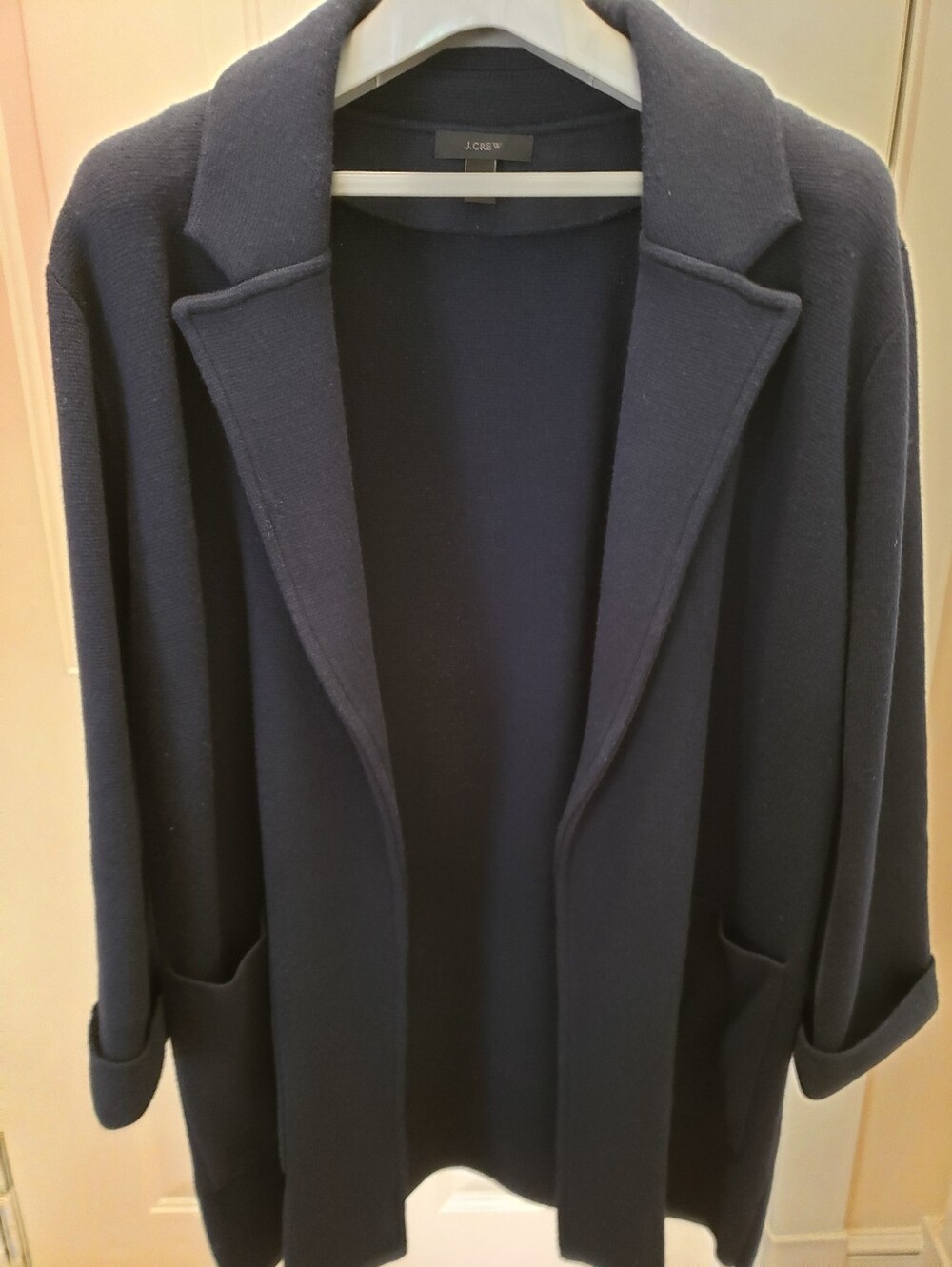 J.Crew Navy Sweater Blazer